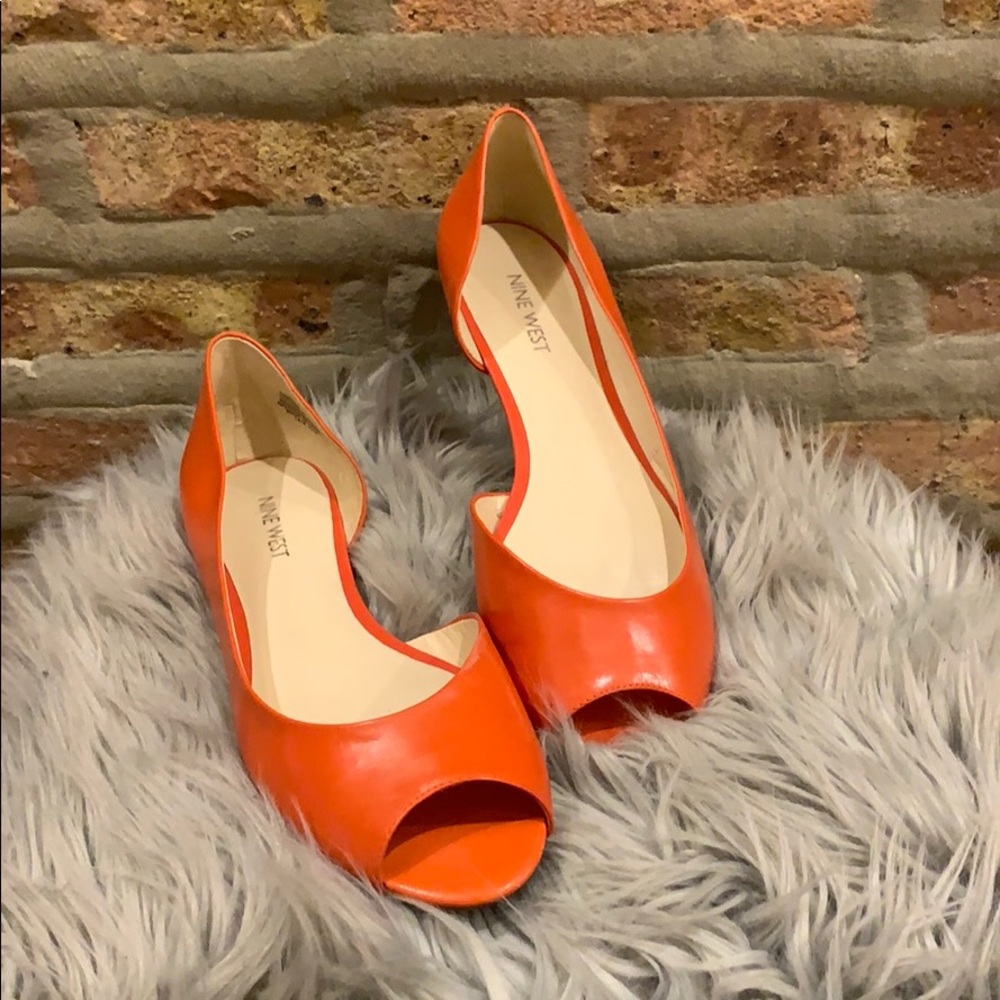 Nine West Peep Toe Flats